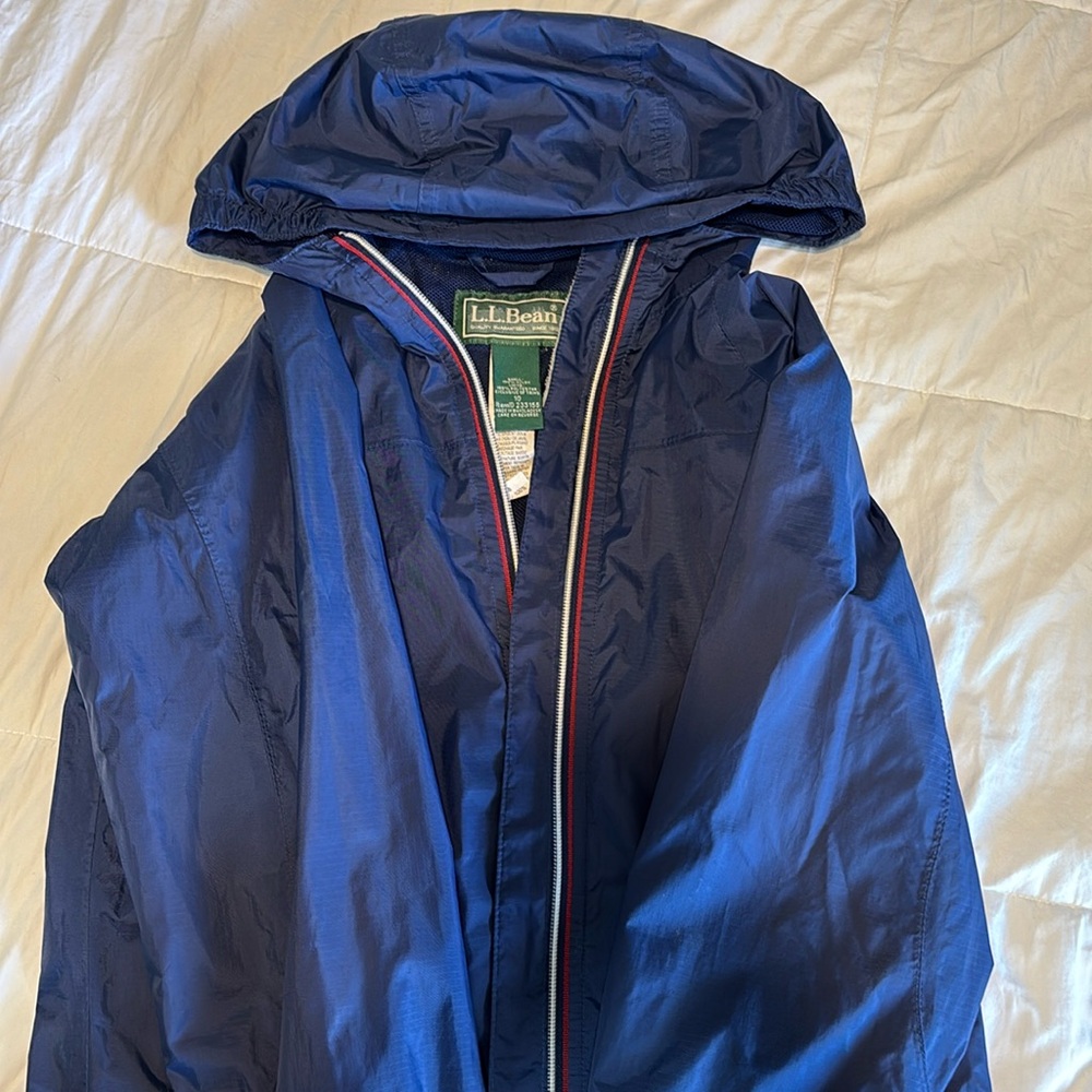 LL Bean rain coat